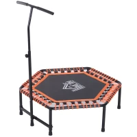trampolina fitness trampolina ogrodowa do jogi 121,92x121,92x138 cm | Aosom.de(m-1)