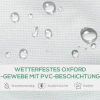 Outsunny Krzesło kempingowe krzesło reżyserskie składane przenośne tkanina Oxford ciężkie kolor biały+zielony(m-4)