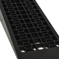 HOMCOM Zestaw 2 Ramp Dojazdowych Schodów Krawężnikowych Gumowych 3T PP Czarny 70 x 19,5 x 7,8 cm(m-8)