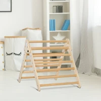 Drewniany trójkąt do wspinaczki składany trójkąt do wspinaczki dla dzieci i maluchów w wieku 3-6 lat(m-4)