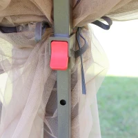 Outsunny 3.3 x 3.3m Pop Up Gazebo, Double Roof Foldable Canopy Tent with Zipped Mesh Sidewalls, Height Adjustable and Carrying Bag, Event Tent for Patio Garden, Beige(m-8)