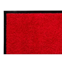 Homcom Fußmatte waschbar Gummiumrandung Rot 120 x 80 x 0,5 cm(m-3)