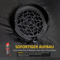 HOMCOM opblaasbare kerstpinguïn 1,6 m kerstdecoratie met lichtjes verlichting Kerstmis feestdecoratie automatisch opblazen weerbestendig polyesterstof veelkleurig 79 x 67 x 155 cm(m-6)