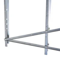 DURHAND kettingzaagbok zaagbok inklapbaar zaagframe voor brandhout zilver metaal 83 x 83 x 79 cm | Aosom.de(m-9)