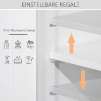 Szafka łazienkowa Komoda łazienkowa z 2 szufladami 1 szafka z drzwiami biały(m-6)