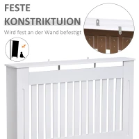 Maskownica na kaloryfer ozdobna oslona grzejnika 112 x 19 x 81 cm HOMCOM®(m-6)