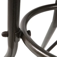 Outsunny Rattan Gartentisch runder Esstisch Glastisch Gartenmöbel Tisch Polyrattan+gehärtetes Glas Braun Ø80 x 71H cm(m-11)