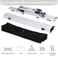 Stół piknikowy składany kempingowy regulacja wysokości torba transportowa aluminium Outsunny(m-6)