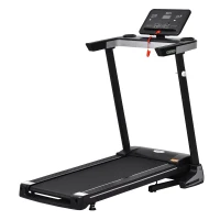 HOMCOM Folding Treadmill for Home Motorised Running Machine w/ LCD Display Black(m-1)