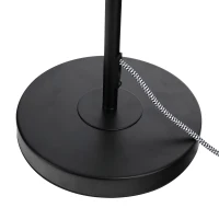 HOMCOM Stehleuchte Stehlampe E27-Fassung neben Sofa 90° verstellbar Metall Schwarz 25,5 x 20 x 155 cm(m-11)