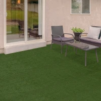 Outsunny Sztuczny trawnik mata z trawy trawa w rolce balkon ogród 35 mm 400 x 100 cm(m-1)