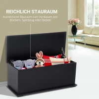 HOMCOM zitbank met grote opbergruimte schoenenbank opbergbank MDF wit 100x40x40cm(m-4)