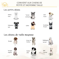 PawHut Cage pour chien cage pour animaux sur pied cage chien interieur meuble chien porte verrouillable structure en acier panneaux de particules aspect bois dim. 73L x 55l x 78H cm chêne(m-7)