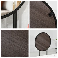 HOMCOM Dressing Table with Mirror and Stool, Vanity Makeup Desk Set with 2 Drawers, Cushioned Stool and Make-up Organizer for Bedroom and Dressing Room, White(m-6)