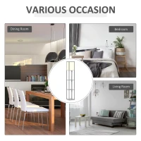 HOMCOM 3-Tier Floor Lamp, Floor Light with Storage Shelf, Reading Standing Lamp for Living Room, Bedroom, Kitchen, Dining Room, Office, Dorm, 160cm, Grey(m-8)