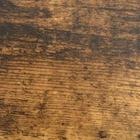 HOMCOM Round Coffee Table, Industrial Side Table with Metal Frame, Large Coffee Tables for Living Room, Bedroom, Rustic Brown(m-6)