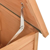 PawHut Guinea Pigs Hutches Off-ground Small Animal Guinea Pig House 125.5 x 100 x 49cm(m-7)