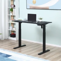 Vinsetto Electric Height Adjustable Standing Desk, 120 cm x 60 cm Memory Preset Stand Up Workstation for Home, Office, Black(m-2)