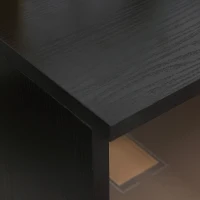 HOMCOM Filing Cabinet, Printer Stand with Open Storage Shelves and Drawer for Home Office, 80cm x 40cm x 73cm, Black(m-8)