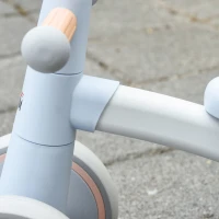 HOMCOM Bicicleta sin Pedales para Niños de 1-3 Años Bicicleta de Equilibrio con 4 Ruedas Ligeras Correpasillos Infantil 60x24x37 cm Azul(m-8)