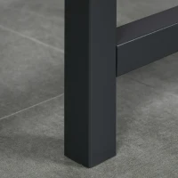 HOMCOM Folding Dining Table, Industrial Drop Leaf Table with Wheels and Metal Frame for Kitchen, Dining Room, Space Saving, Rustic Brown(m-9)