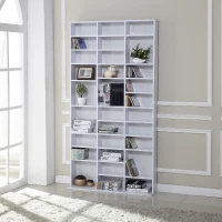 HOMCOM 33 Adjustable Compartment Storage Unit - White(m-2)