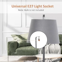 HOMCOM 165cm Unique Floor Lamp & Middle Wood Shelf Industrial Style Steel Frame Curved Base Home Office Lighting Storage Brown&Black(m-6)