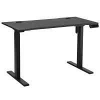 Vinsetto Electric Height Adjustable Standing Desk, 120 cm x 60 cm Memory Preset Stand Up Workstation for Home, Office, Black(m-1)
