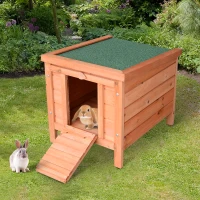 PawHut 20" Wooden Guinea Pigs Hutches-Fir Wood(m-11)