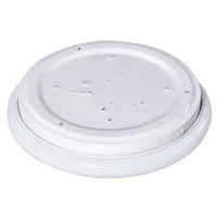 HOMCOM LED Ceiling Light Modern Ceiling Lamp 22W 1500 Lumen Cold White Light Mount Ceiling Lamp for Living Room Bedroom Kitchen Hallway(m-8)