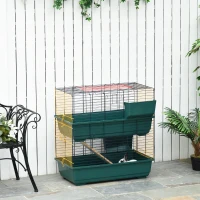 PawHut 2-Story Large Small Animal Cage w/ Accessories for Chinchillas Puppy Guinea Pig(m-11)