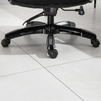 Vinsetto Executive Office Chair, PU Leather High Back Desk Chair with Height Adjustable, Reclining Swivel Computer Chair for Home, Black(m-8)