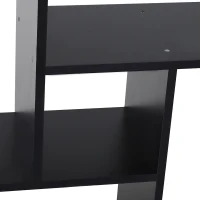 HOMCOM 5 Units Storage Shelf Bookcase Home Display Square Frame w/ Melamine Surface Foot Pads Living Room Bedroom Furniture Black(m-8)