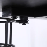 HOMCOM LED Gaming Desk, 120cm Racing Style Computer Table with Lights, Cup Holder, Headphone Hook, Cable Management, E-Sport Study Workstation, Black(m-10)