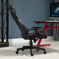 Vinsetto Gaming Office Chair w/ Massage Lumbar Support, Camouflage Panels, 5 Wheels, Adjustable Arms Height, High Back Racing Gamer Recliner, Green(m-13)