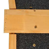 PawHut Wood-metal Guinea Pigs Hutches Elevated Pet Bunny House Rabbit Cage with Slide-Out Tray Outdoor(m-7)