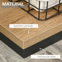 HOMCOM Estante Estilo Industrial de 5 Níveis Estante para Livros Metálica com Desenho Assimétrico para Sala de Estar Escritório Dormitório 80x39x179,5cm Madeira e Preto(m-5)