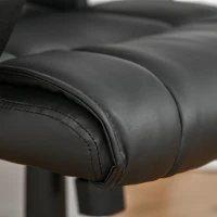 Vinsetto Executive Office Chair Swivel PU Leather Ergonomic Chair for Home, with Arm, Adjustable Height, Black(m-11)