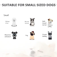 PawHut Dog Sofa with Soft Cushion, Pet Chair Couch Cat Bed Lounge with Washable Cover Metal Frame for Small Sized Dogs - Grey(m-7)
