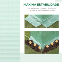 Outsunny Cobertura de Substituição Estufa de Túnel 347x300x200cm Polietileno com 6 Janelas de Malha Transpirável e Porta Enrolável Proteção de Plantas para Jardim Verde(m-6)