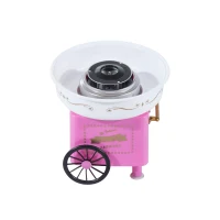 HOMCOM Electric Cotton Candy Maker Candy Floss Machine Cart Kitchen DIY 450W Pink(m-4)