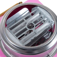 HOMCOM Electric Cotton Candy Maker Candy Floss Machine Cart Kitchen DIY 450W Pink(m-7)
