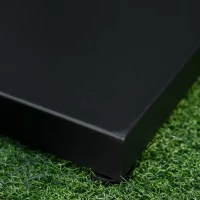 Outsunny Φ35/38/48MM 18KG Steel Square Parasol Stand Base w/ Adjustable Knob Umbrella Stand Garden Patio Outdoor Home, Black(m-8)