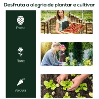Outsunny Estufa 200x100x80cm para Jardim Terraço Cultivo de Plantas Estufa com Estrutura de Aço Cobertura PVC Transparente(m-6)