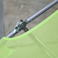 Outsunny Single Folding Sun Lounger - Green(m-8)