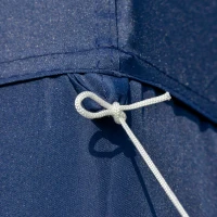 Outsunny Tenda de Jardim 3x3m Tenda com 4 Partes Laterais Rede Mosquiteira com Zíper Proteção UV para Patio Azul(m-8)