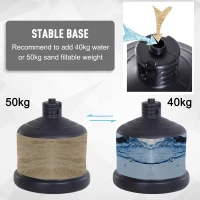 HOMCOM Freestanding Boxing Punching Bag Heavy Boxing Bag Men Stand Kick Boxing Bag Kick Punch Bag Silicone Red(m-10)