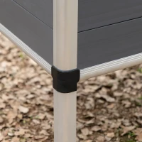 Outsunny Raised Garden Bed, Elevated Flower Planter Box with PC Cover for Outdoor(m-10)