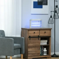 Outsunny Free Standing Wall Hanging 20W Electric Fly Mosquito Killer Electric Fly Zapper, Bug Zapper, Insect Killer, Grey(m-10)