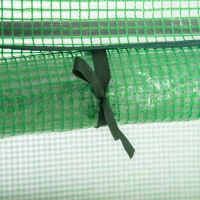 Outsunny Estufa de Jardim com Porta Enrolável Cobertura de PE e Estrutura de Metal para Cultivos de Plantas Verduras varanda Pátio Exterior 100x51x170cm Verde(m-9)
